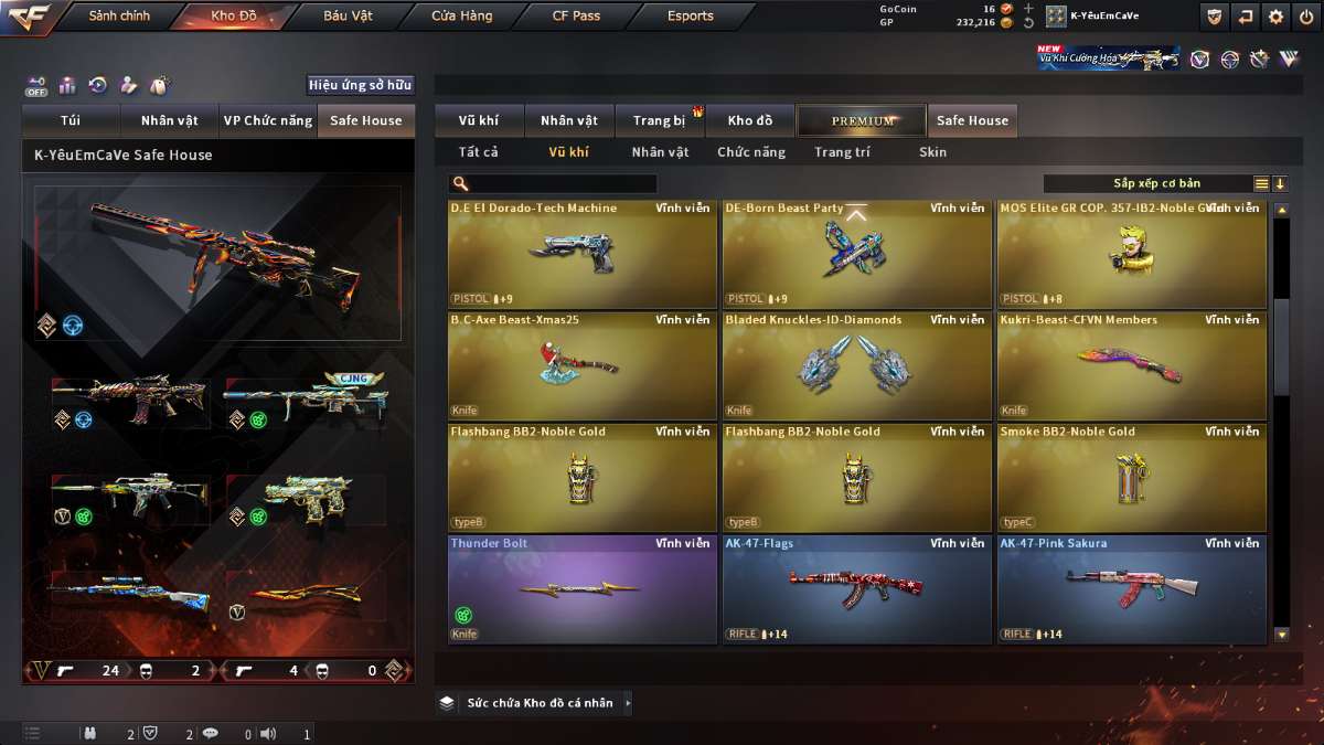 shop acc cf uy tin gia re